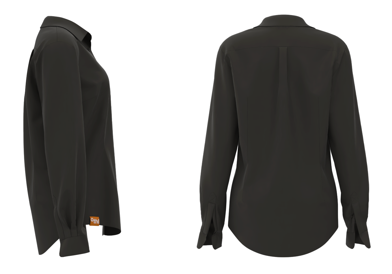 Corporate Women's Dress Shirt - BLACK