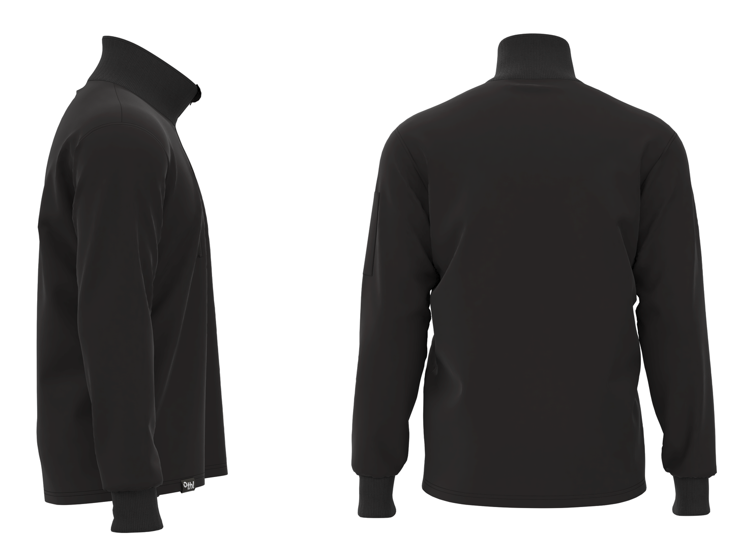 Waitomo Black 3/4 Zip Sweater